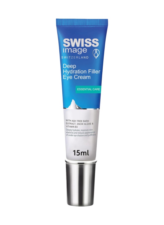 SWISS image - Eye Cream for Deep Hydration with Niacinamide 15 ml Reduces Dark Circles, Puffiness & Fine Lines Brightens & Firms Delicate Under-Eye Area For All Skin Types Swiss Made - Image 1