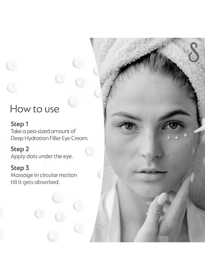 SWISS image - Eye Cream for Deep Hydration with Niacinamide 15 ml Reduces Dark Circles, Puffiness & Fine Lines Brightens & Firms Delicate Under-Eye Area For All Skin Types Swiss Made - Image 1