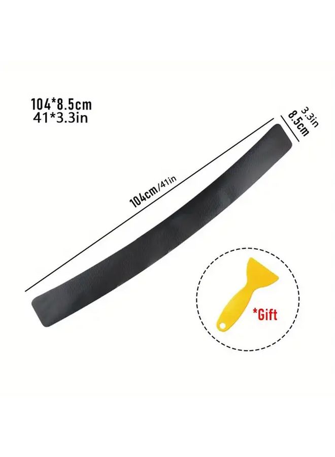 Universal Car Rear Bumper Anti Kick Scratch Protection Sticker Strip 3D Carbon Black 90cm - Image 4