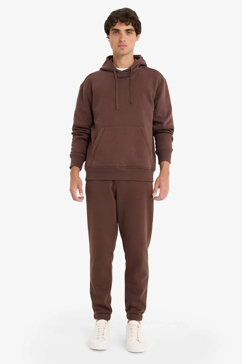 ديفاكتو Regular Fit Soft Lining Basic Hoodie