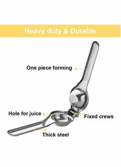 نيبمينينت Lemon Squeezer, Stainless Steel Citrus Press Juicer Lime Juice Manual Fruit, Anti-Corrosive and Dishwasher Safe, Safe Quick Effective Juicing, Super Easy to Clean  - Image 5