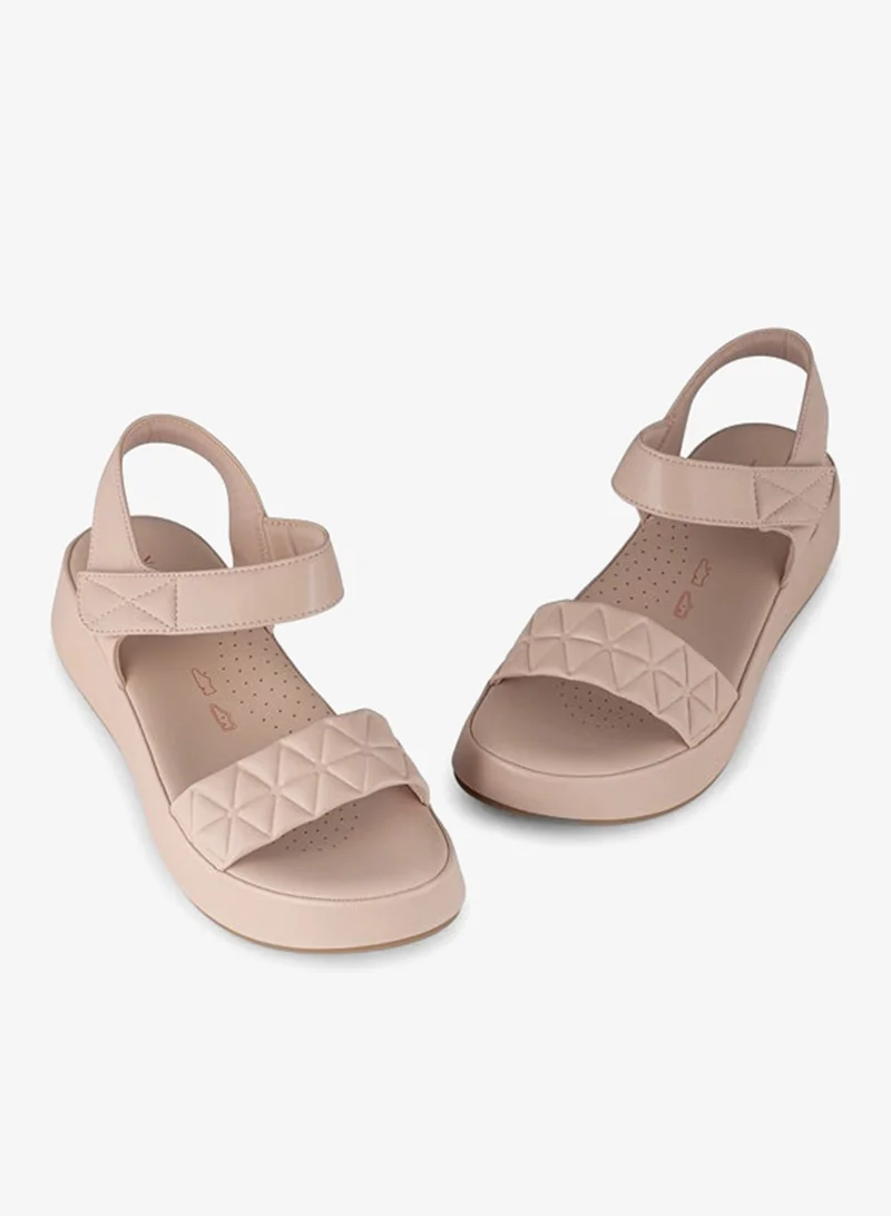 Vincci Pink Women Multi Strap Wedge Sandals for Women | Best Price UAE