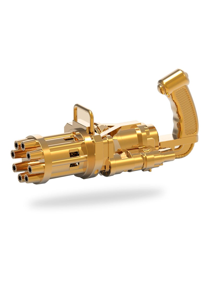 Little Story - 8 Holes Bubble Machine Kids Gun  - Golden - Image 1