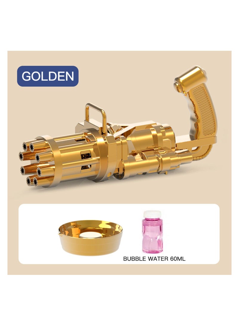 Little Story - 8 Holes Bubble Machine Kids Gun  - Golden - Image 2