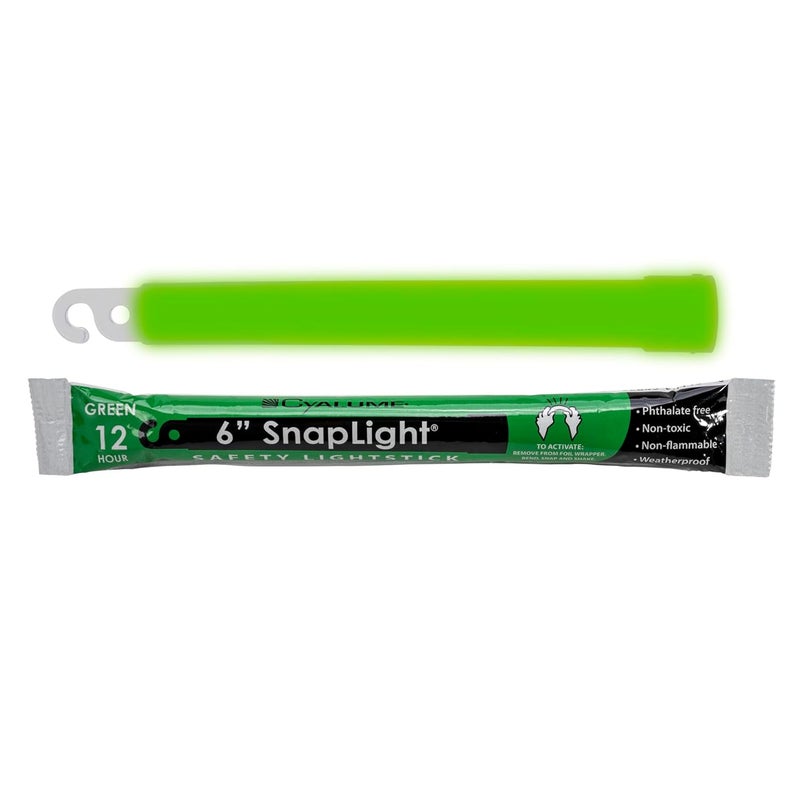 Cyalume Military Grade 6” Green SnapLight Emergency Glow Sticks - 12 Hour Duration, Bulk Pack of 10 - Image 4