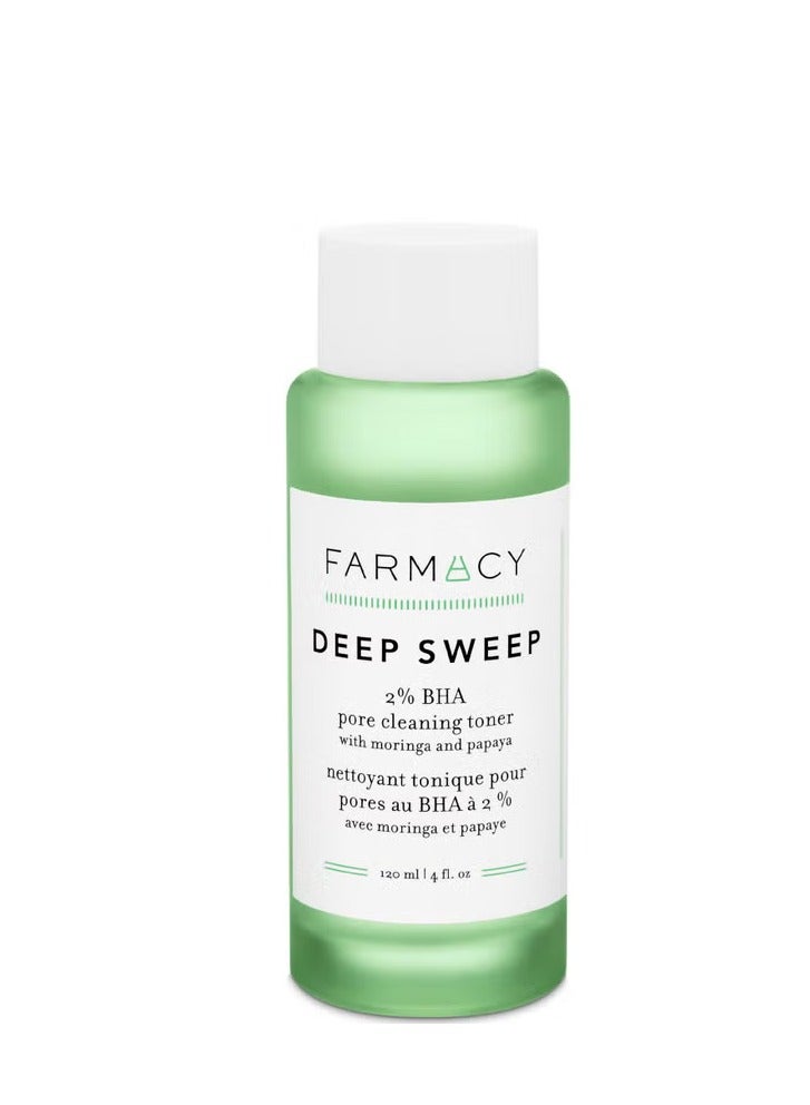 FARMACY Deep Sweep 2% BHA Pore Cleaning Toner with Moringa and Papaya - 120ml - Image 1