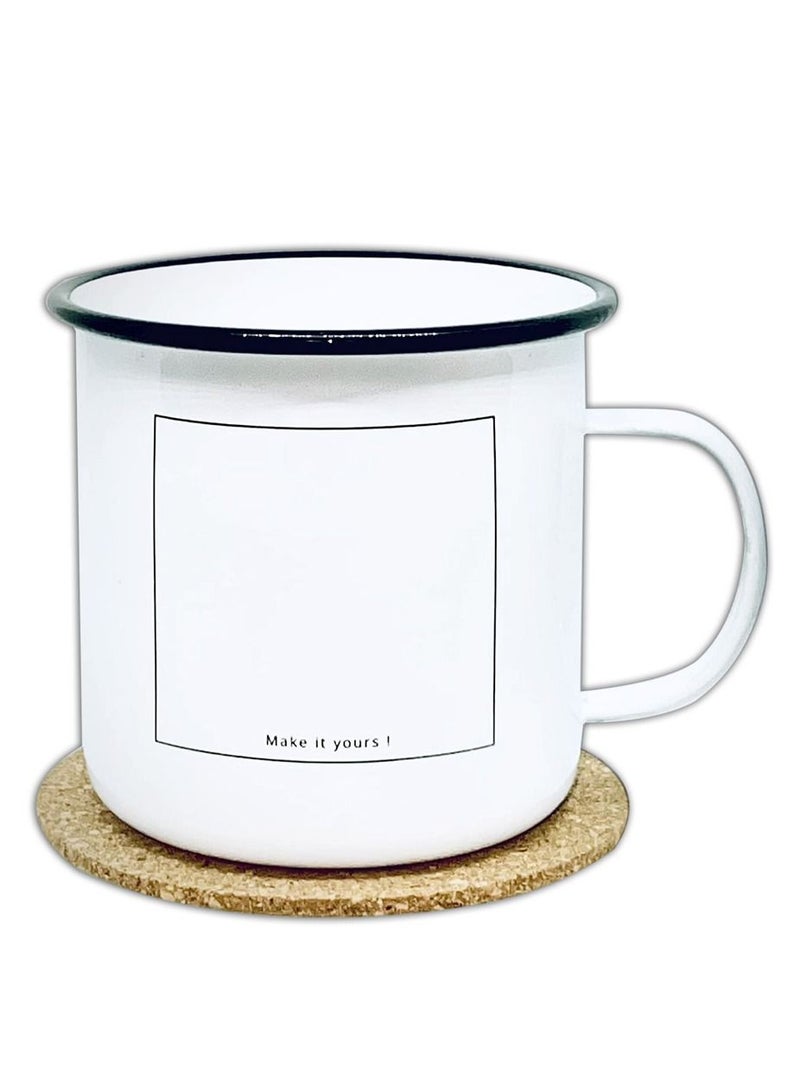 Customizable Enamel Mug (India)  for Outdoor / Office / Light Weight / Sustainable Choice - Image 2