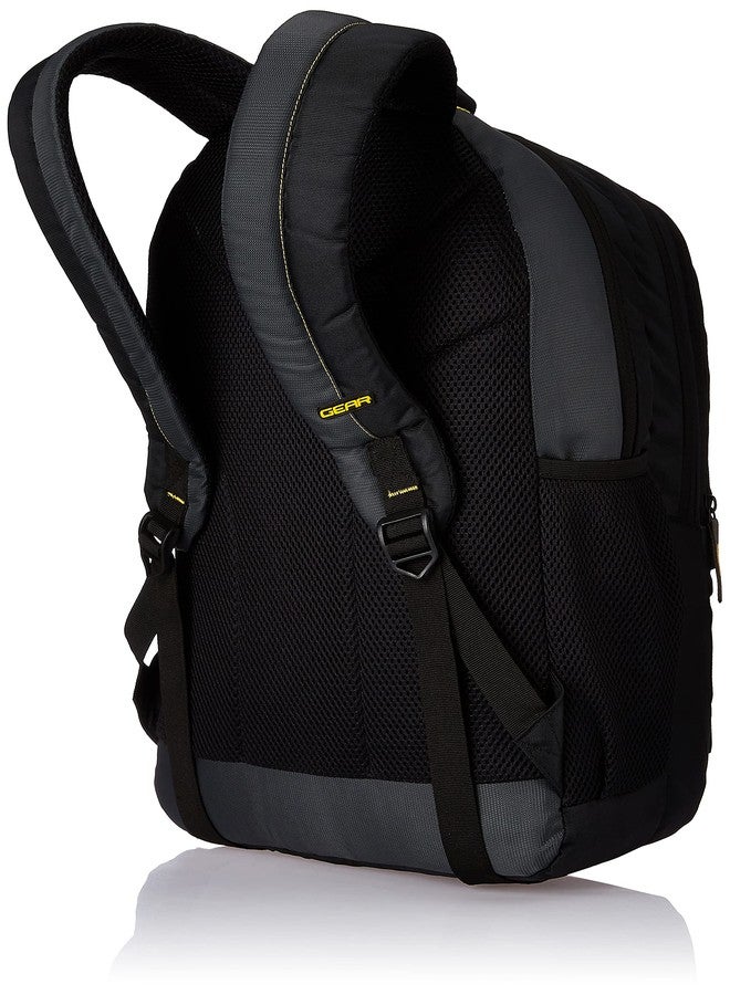 Gear Polyester 46 cms 24 Litre Grey-Black-yellow(LBPECONO10412) Backpack - Image 5