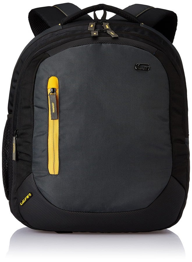 Gear Polyester 46 cms 24 Litre Grey-Black-yellow(LBPECONO10412) Backpack - Image 1