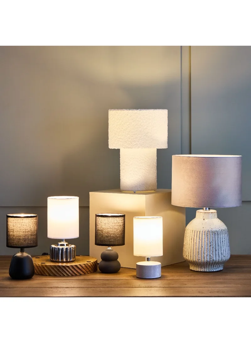 Home Box Harper Table Lamp with Ceramic Base and Shade 13 x 25 x 13 cm