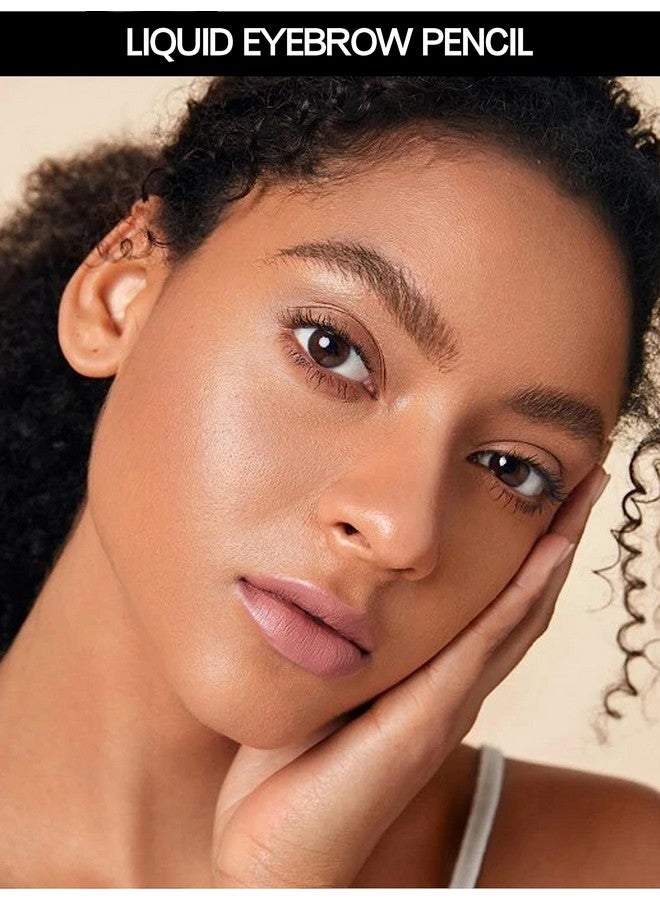 Easilydays Ultra Fine Liquid Eyeliner & Eyebrow Pencil 2 In 1High Pigmented Multifunctional Wild Water Eyebrow Pencil Felt Tip Quick Drying Waterproof Formula Eye Liner Pen Women Perfect Eye Makeup (04) - Image 3