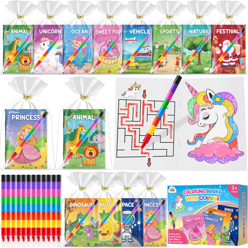 ZMLM 48 Pack Easter Coloring Books for Kids with Crayons Party Favors for Kids 48 Goodie Bags Stuffers for Toddlers Easter Basket Stuffers Classroom Prizes Birthday Return Gifts - Image 3