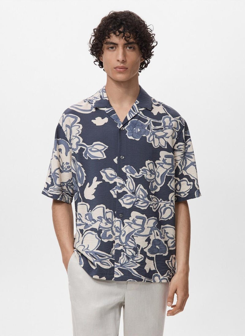 Mango Man Floral Print Shirt  - Image 1
