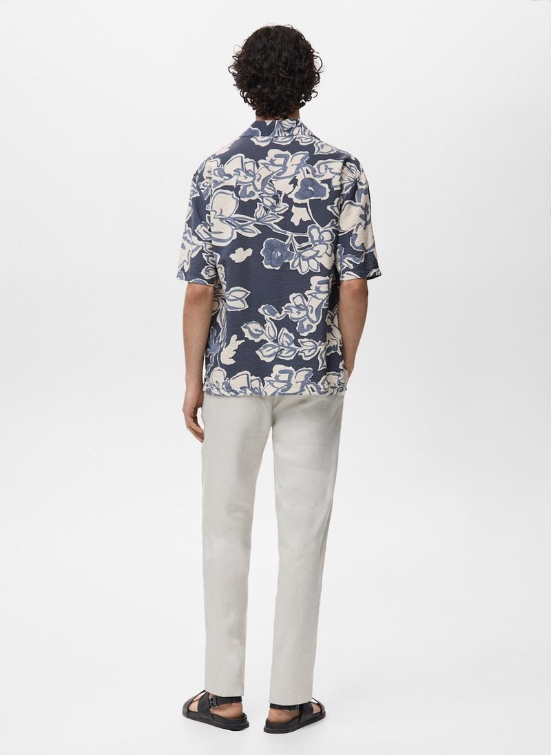 Mango Man Floral Print Shirt  - Image 2