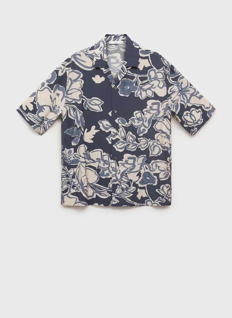 Mango Man  Floral Print Shirt for Men | Best Price UAE