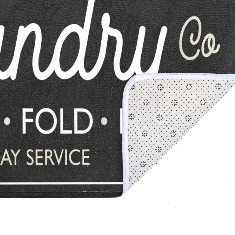 EYECY Laundry Room Long Mat Area Rug Non-Slip Floor Mat Waterproof Farmhouse Carpet for Kitchen 40" x 20"(Black-3) - Image 5