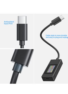 Excefore USB C Power Meter Testers, Type C Voltage and Current Tester Meter, USB C Voltage Current Voltmeter Amp Volt Ammeter Detector USB Cable Charger Indicator  - Image 2