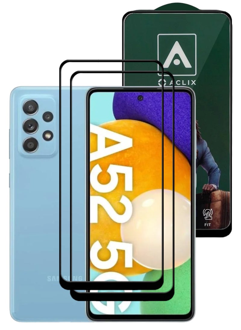 ACLIX 2 Pieces Antistatic ESD Dustproof Premium Quality High Definition Tempered Glass Screen Protector Designed For Samsung Galaxy A52 5G - Image 1
