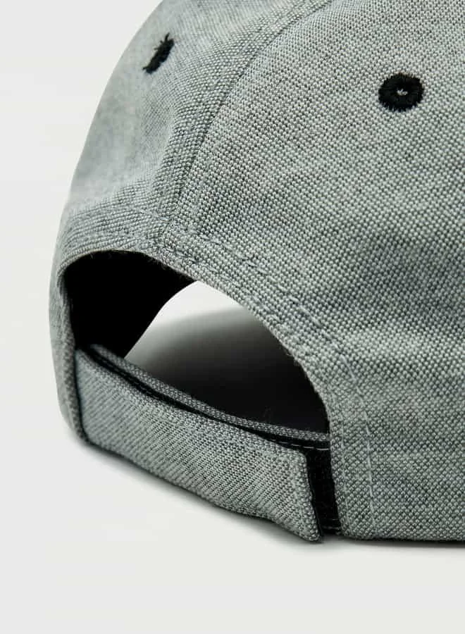إيكو يو إن إل تي دي. Ecko Logo Embroidered Cap with Hook and Loop Strap Closure