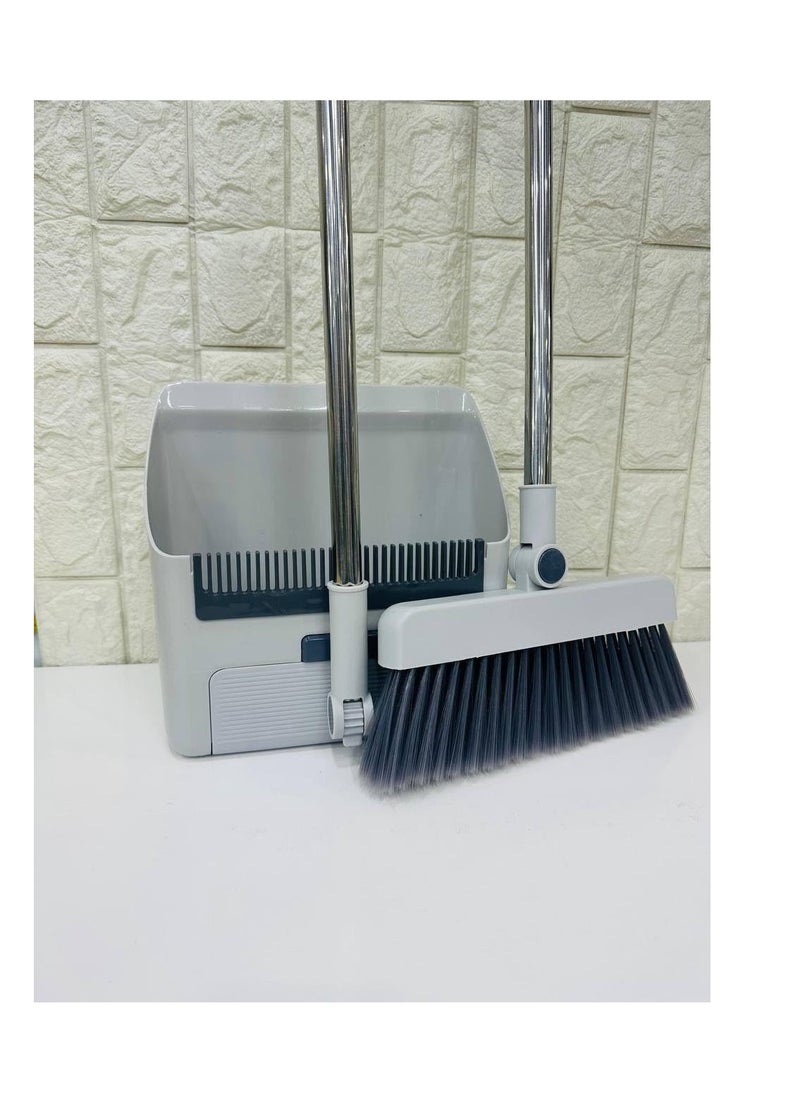Generic - Long Handle Dustpan, Broom and Brush - Smart Design and Functionality 3*1 Mk - Image 1