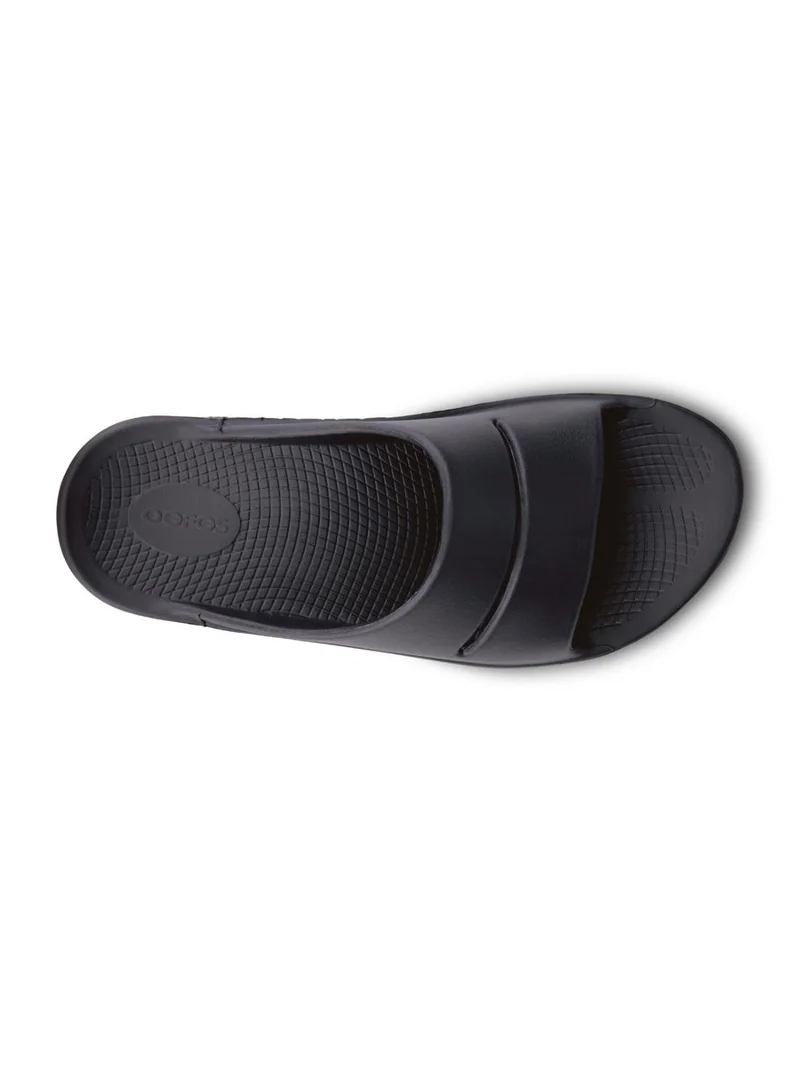 OOFOS UNISEX OOAHH SLIDE SANDALS BLACK