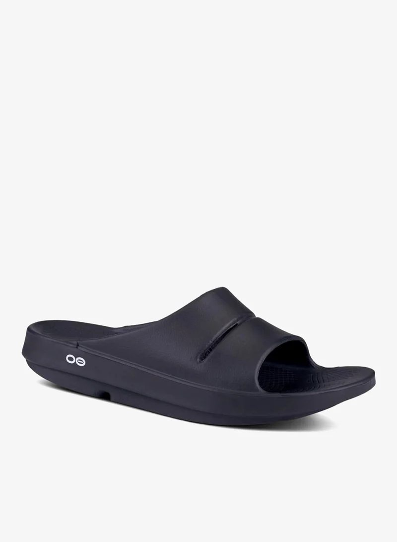 OOFOS UNISEX OOAHH SLIDE SANDALS BLACK