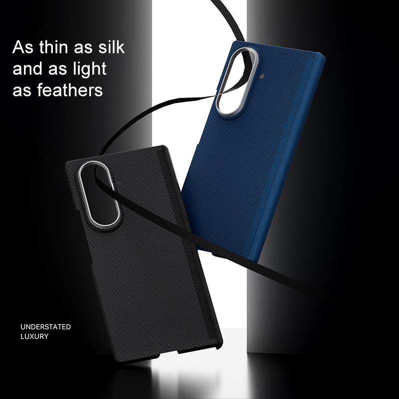 erorex For Samsung Galaxy Z Fold7 5G Nanofiber MagSafe Magnetic Phone Case(Black) - Image 3