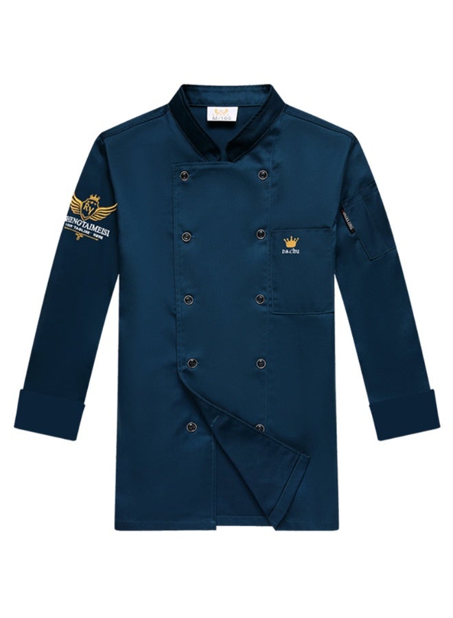 NIBEMINENT Chef Uniform Restaurant Kitchen Jacket Cooking Bakery Short/full Sleeve Plus Size Catering Food Service Breathable Collar Coat  - Image 1