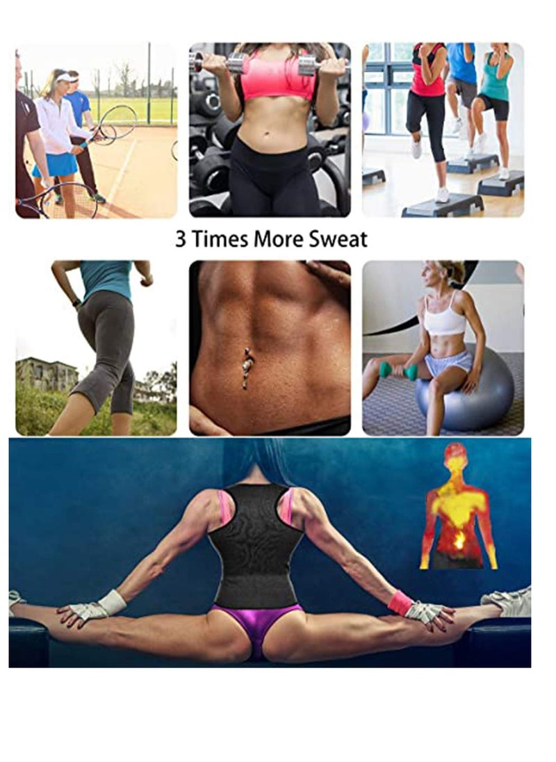 Generic - Neoprene Waist Trainer Corset, Women's Neoprene Waist Trainer Corset Sweat Vest Weight Loss Body Adjustable Shaper Workout Tank Tops Sauna Sweat Vest Slimming for Women - Image 1