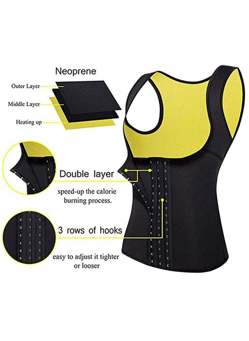 Generic - Neoprene Waist Trainer Corset, Women's Neoprene Waist Trainer Corset Sweat Vest Weight Loss Body Adjustable Shaper Workout Tank Tops Sauna Sweat Vest Slimming for Women - Image 1