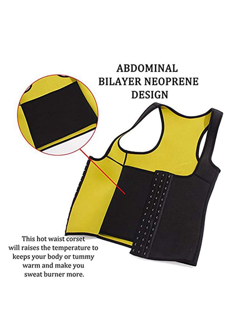 Generic - Neoprene Waist Trainer Corset, Women's Neoprene Waist Trainer Corset Sweat Vest Weight Loss Body Adjustable Shaper Workout Tank Tops Sauna Sweat Vest Slimming for Women - Image 1
