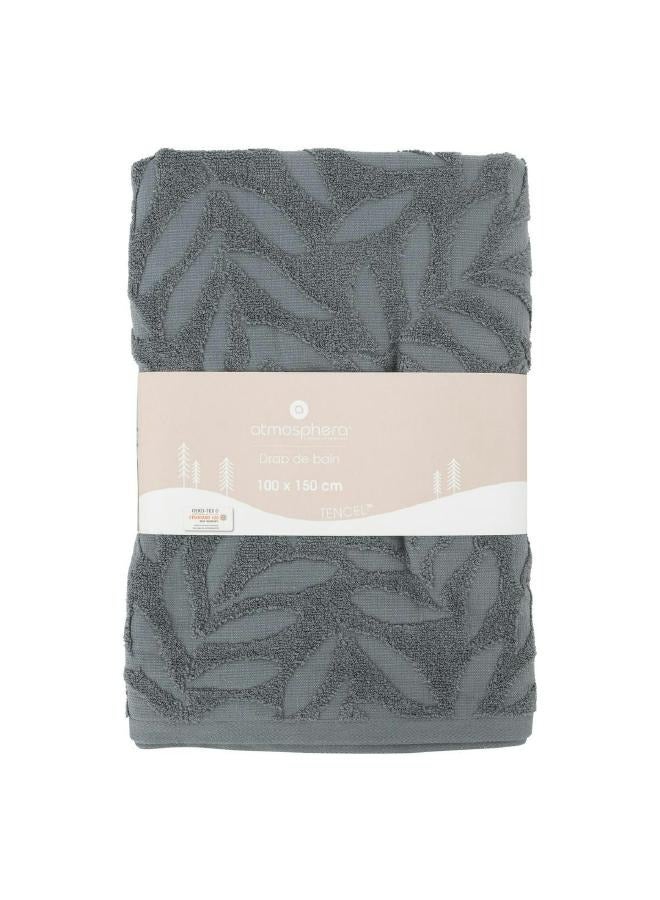 LOFT TOWEL,L150XP100XH0.5CMS,DARK GREY,COTTON-194379L - Image 3