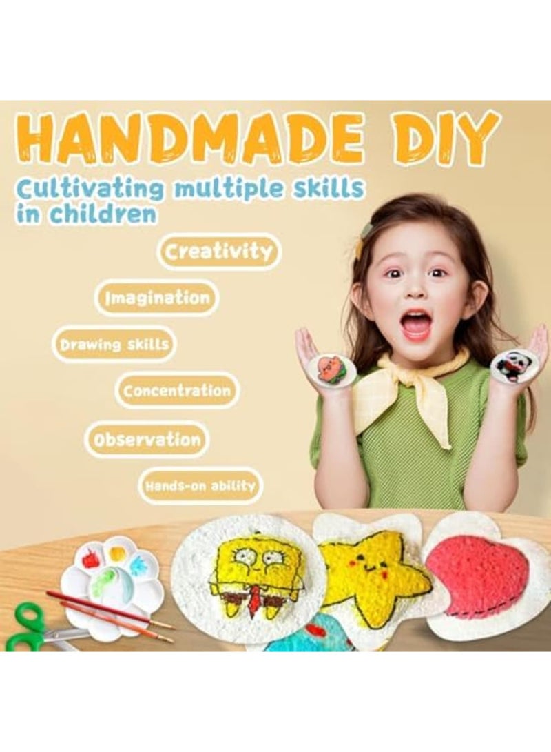 SYOSI Magic Puffy Paint, 3D Drawing Magic Canvas Sponge Texture Painting Kit, DIY Bubble Drawing Pens Art Supplies, Raised Puff Drawings on Paper for Kids Crafts, DIY Projects, & Creative Fun(Rectangle) - Image 4