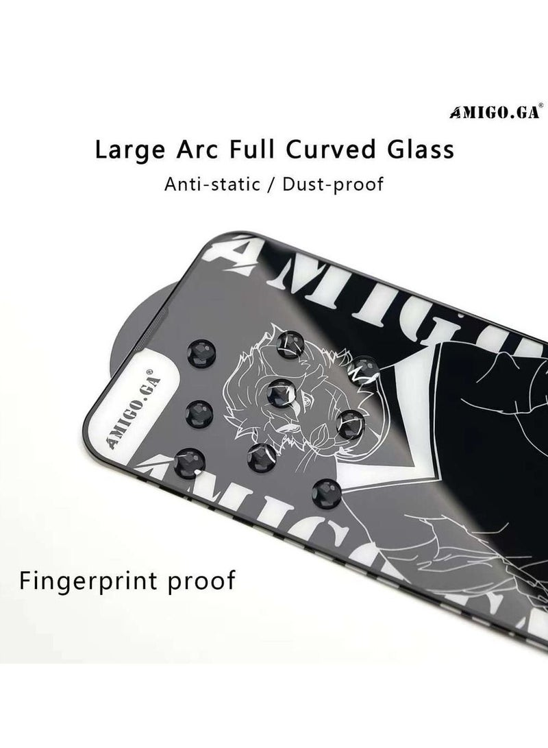 Amigo Iphone 12 PRO MAX AMIGO GA Screen Protector 9H Hardness Anti Scratch Tempered Glass film Case Friendly Anti Fingerprint - Image 3