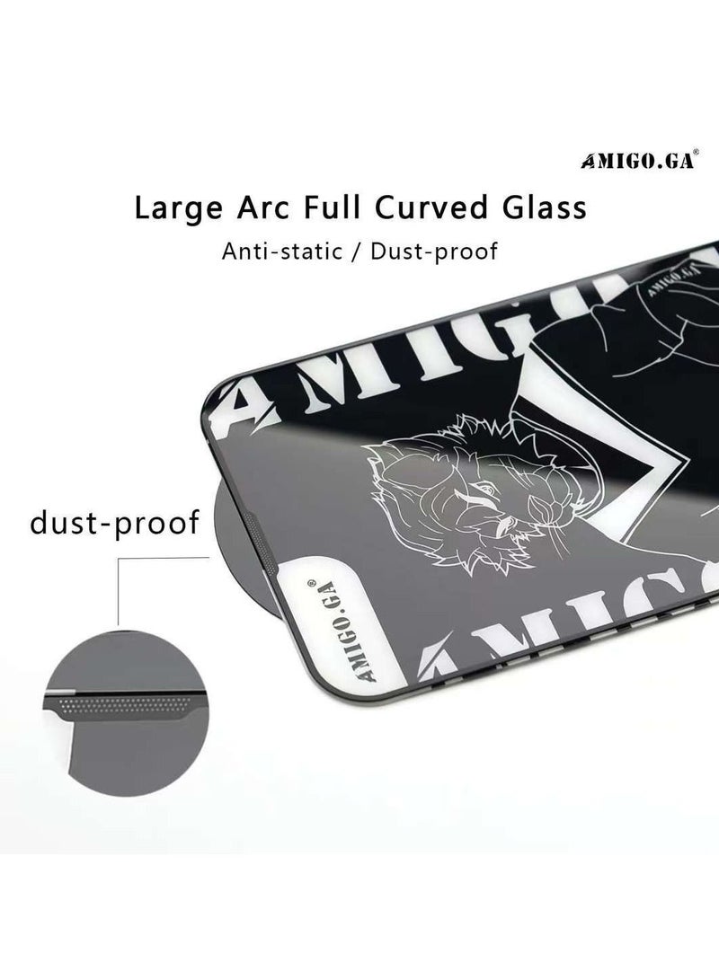 Amigo Iphone 12 PRO MAX AMIGO GA Screen Protector 9H Hardness Anti Scratch Tempered Glass film Case Friendly Anti Fingerprint - Image 4