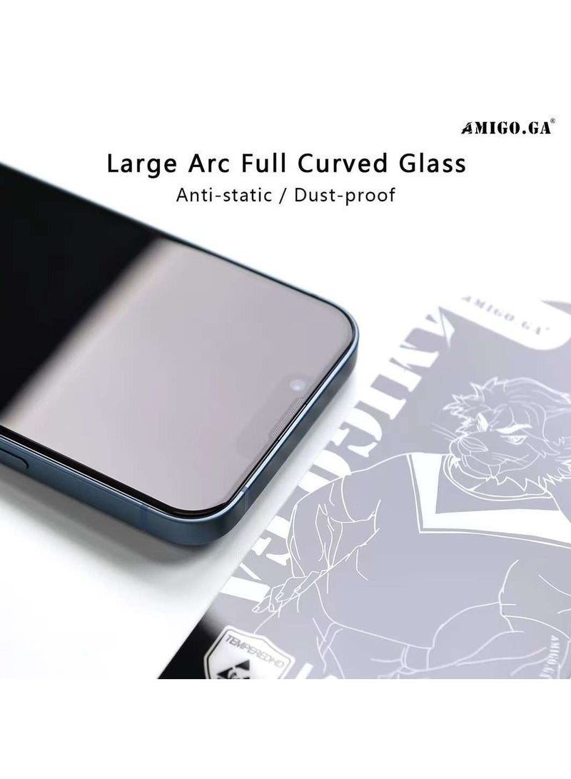 Amigo Iphone 12 PRO MAX AMIGO GA Screen Protector 9H Hardness Anti Scratch Tempered Glass film Case Friendly Anti Fingerprint - Image 1