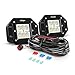 Nilight Nilight ZH050 2PCS 18W Flood Flush Mount LED Work Fog Driving Lights with Off Road Wiring Harness, 2 Years Warranty  - Image 2
