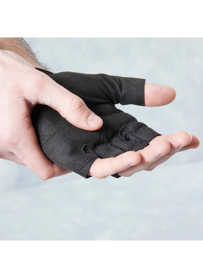 CORENGTH CORENGTH BY DECATHLON,Weight Training Gloves 100, Lightweight, Breathable & Durable - Black  - Image 2