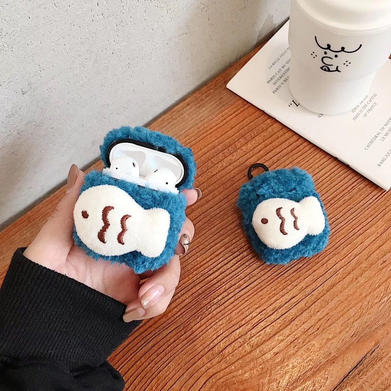 For Apple AirPods 1/2 Generation Universal Lamb And Minnow Bluetooth Headphone Protective Case