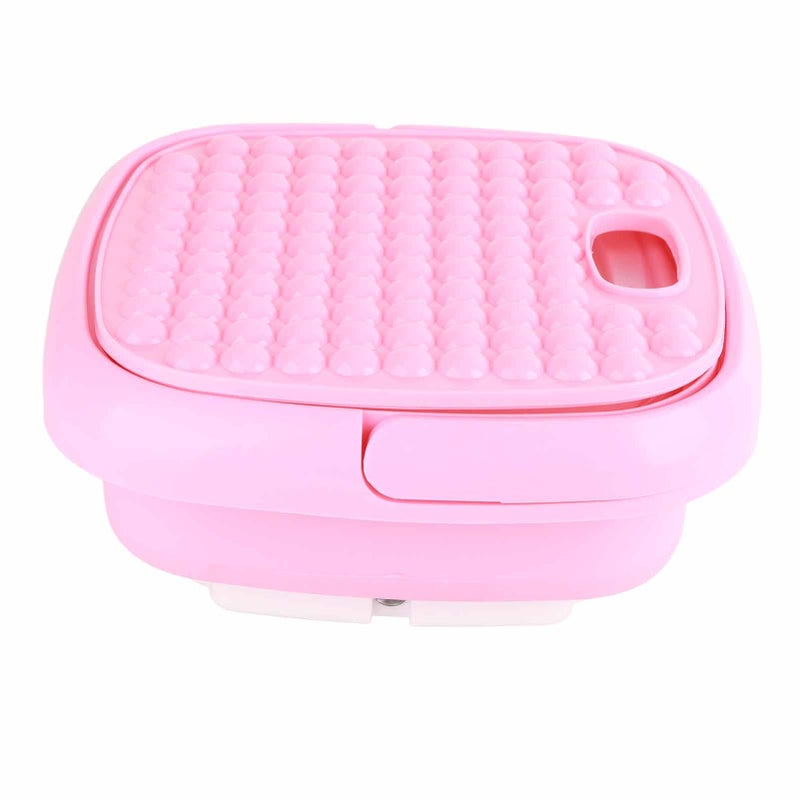 LIBOOI Small Folding Washing Machine, Portable Washing Machine with 3 Modes, Mini Washer and Dryer Combo, with Drain Basket for Underwear, Socks, Baby Clothes, Travel, Camping, RV, Dorm, Apartment(Pink) - Image 2