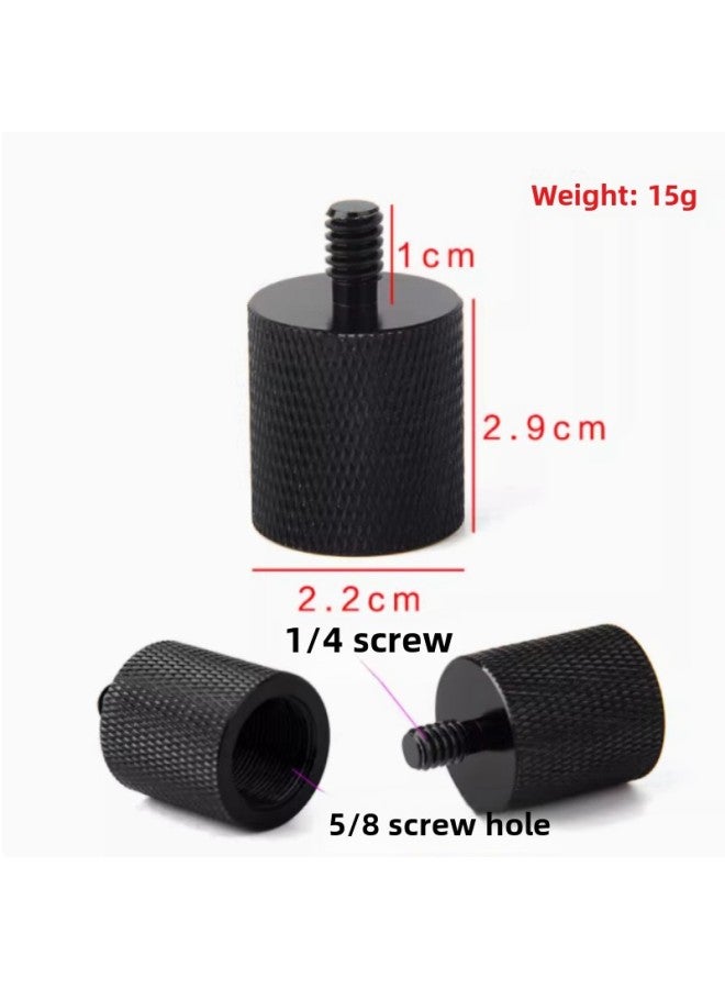 Generic PTZ Base Conversion Screw 1/4 Interchange 3/8 Tripod Foot Nail Camera Quick Mount Plate Screw Lamp Frame Conversion-Body Color:1/4 Head 5/8 Hole Screw  - Image 1