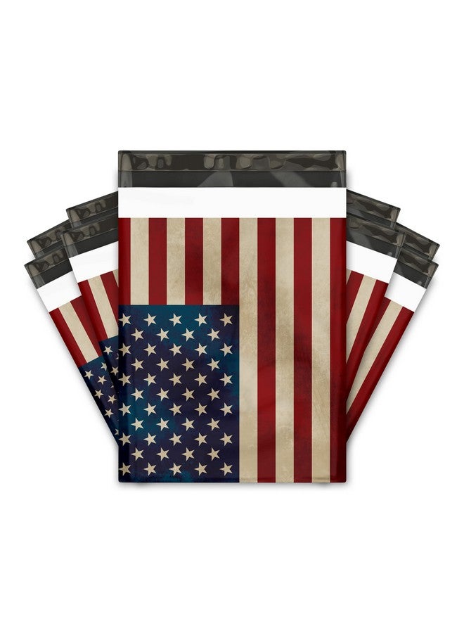 Pro Supply Global 10X13 (100) Fourth Of July Mailers 4Th Of July Polymailers Rustic American Flag Designer Poly Mailers Shipping Envelopes Premium Printed Bags  - Image 1