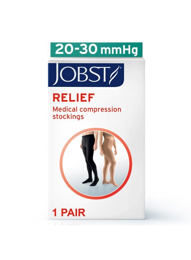JOBST جوارب ضغط مغلقة من الخصر، عالية الجودة، للجنسين، ملابس ساقين قوية جداً للأرجل المتعبة والثقيلة، فئة الضغط - 20-30 - Image 2