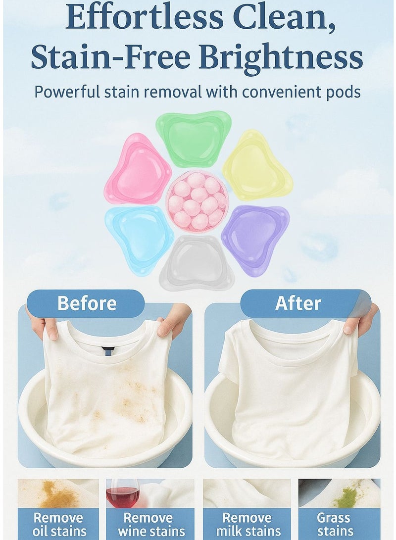 RAYSHINE 7-in-1 Laundry Pods – 50 Capsules | Powerful Stain Removal, Eco-friendly, and Safe for Sensitive Fabrics - Image 3