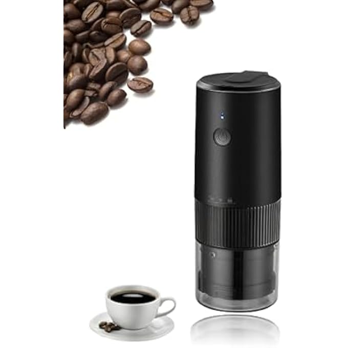Honwor Portable Electric Burr Coffee Grinder With Adjustable Settings  Usb Charging  For Fresh Drip  Espresso Coffee Beans  Includes Cleaning Brush - Image 1