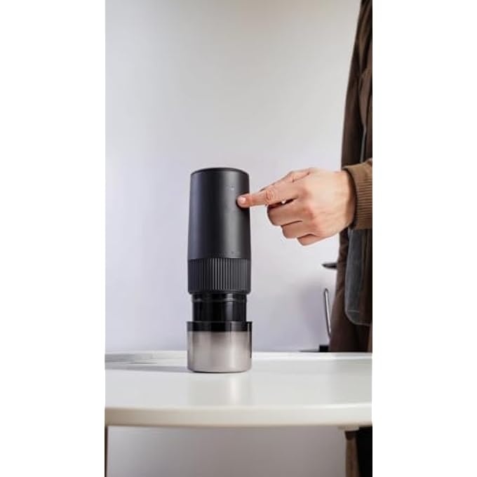 Honwor Portable Electric Burr Coffee Grinder With Adjustable Settings  Usb Charging  For Fresh Drip  Espresso Coffee Beans  Includes Cleaning Brush - Image 3
