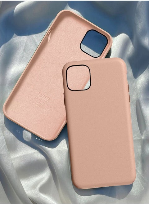 Noble Collection Genuine Leather Case for 12 Pro Wireless Charging Compatible Full Coverage Cover Pink
