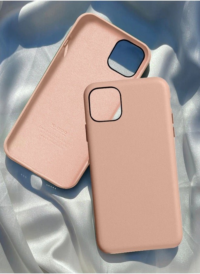 K-Doo - Noble Collection Genuine Leather Case for 12 Pro Wireless Charging Compatible Full Coverage Cover Pink - Image 1