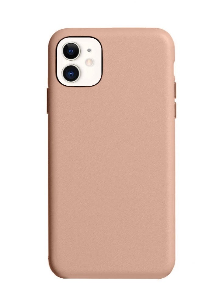 K-Doo - Noble Collection Genuine Leather Case for 12 Pro Wireless Charging Compatible Full Coverage Cover Pink - Image 1