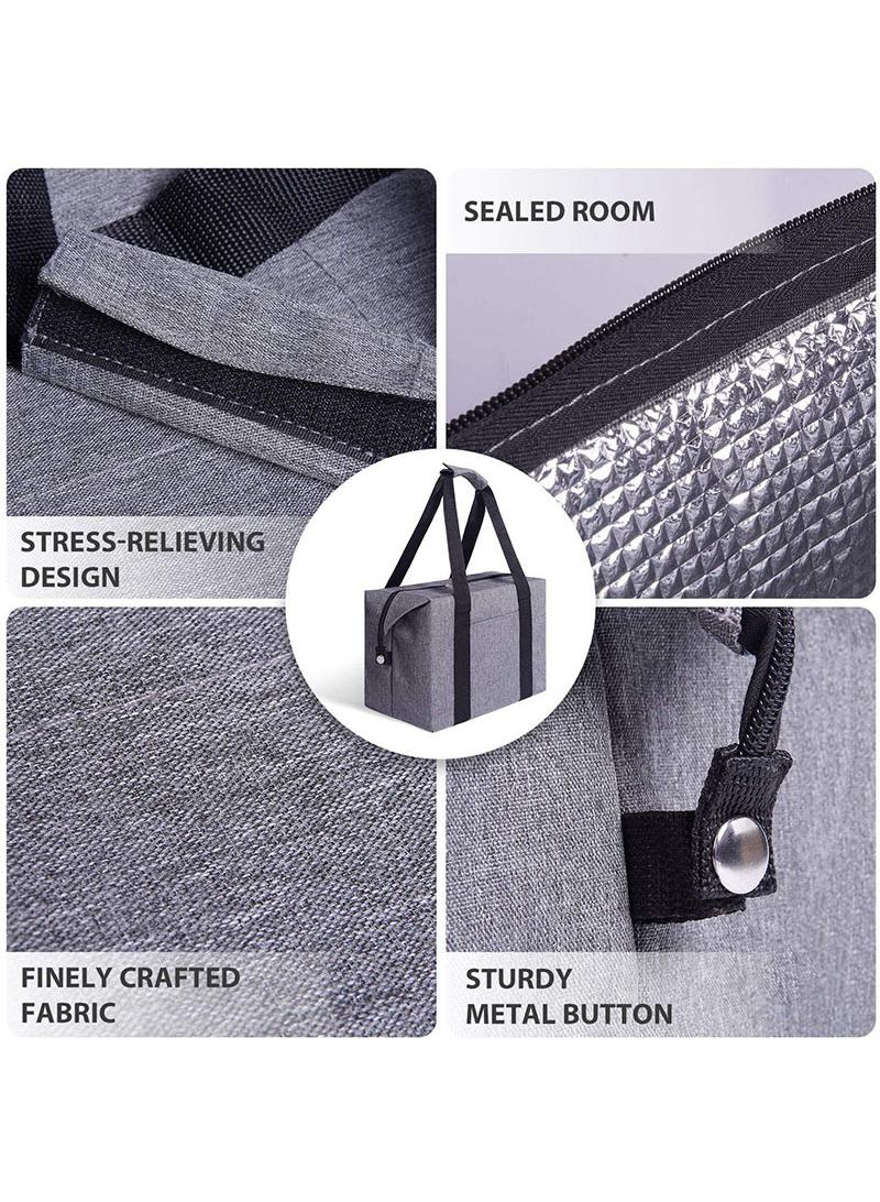 Folding insulated bag, large capacity lunch bag, outdoor portable picnic bag - Image 4